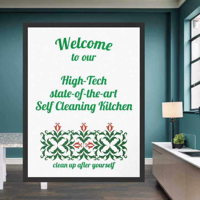 Självständig Städning köksattityd och roligt Poster (Skapare uppladdad)