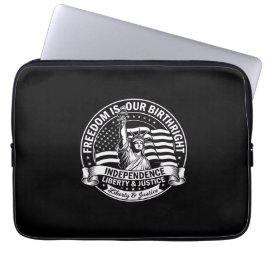 Självständighet Är Vår Födelserätt Patriotisk Neop Laptop Fodral