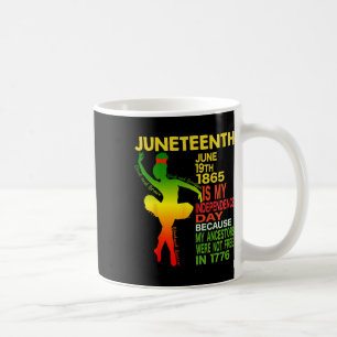Självständighet Black Women Dancer Girl Ballerina Kaffemugg