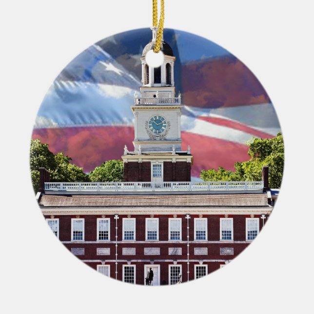 Självständighet Hall Julgransprydnad Keramik (Framsidan)