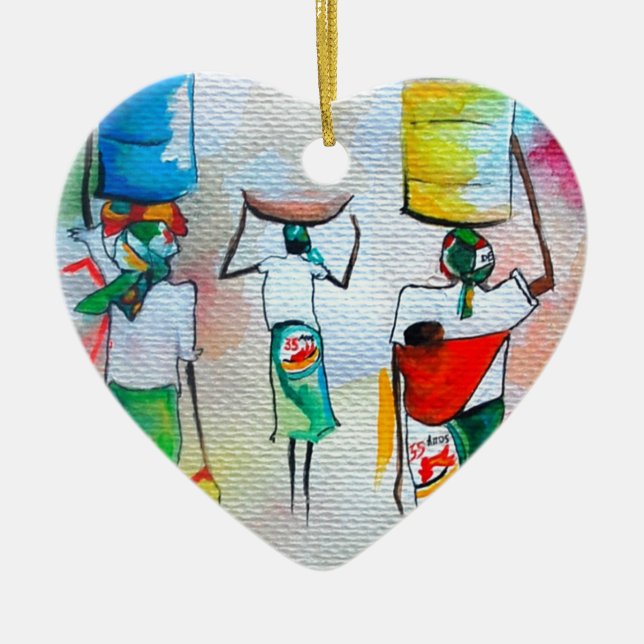 Självständighet i Mocambique! Julgransprydnad Keramik (Framsidan)