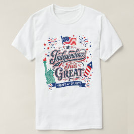 Självständighet Känns Bra – Glad 4:e Juli Patrioti T Shirt