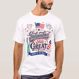Självständighet Känns Bra – Glad 4:e Juli Patrioti T Shirt