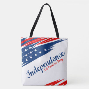 Självständighet Låt Freedom Ring Tote Bag Tygkasse