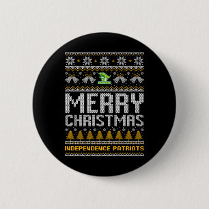 Självständighet Patriots Logotyp God jul Ugly Sw Knapp