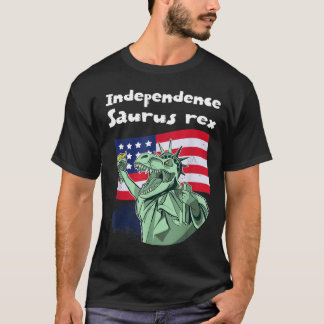 Självständighet saurus Rex 4 juli dag staty av T Shirt