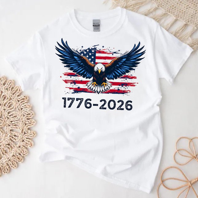 Självständighetens Eagle | 1776-2026 Amerikanska T Shirt (Skapare uppladdad)