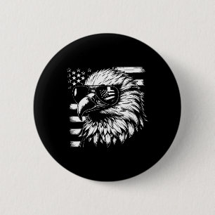 Självständighetsdag Design för 4 juli Patriotisk Knapp