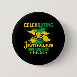 Självständighetsdag firande stolt jamaican 1962 knapp