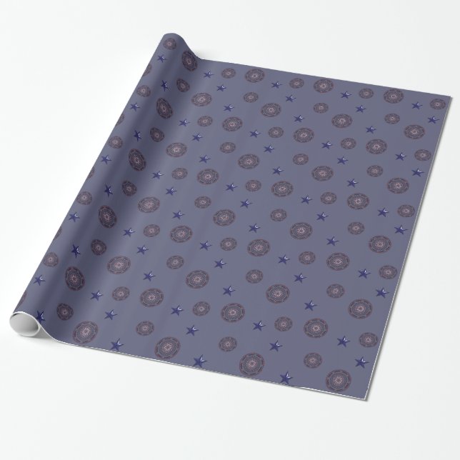 Självständighetsdag Pappersinslagning Presentpapper (Utrullad)