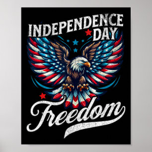 Självständighetsdag patriotisk örn stjärnor & poster