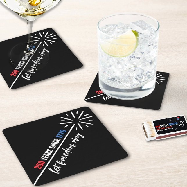 Självständighetsdag underlägg papper kvadrat (Matchbox sold as a separate list in this collection )