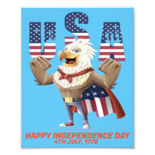 Självständighetsdag USA Fototryck
