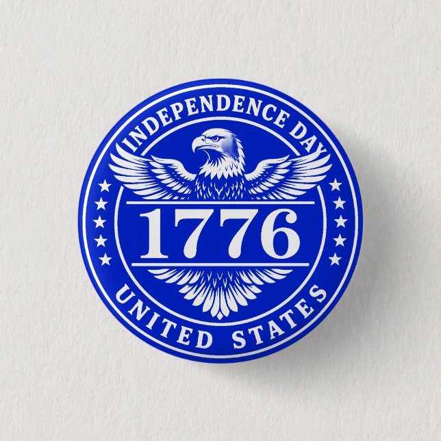 Självständighetsdag USA Örnmärke Knapp (Framsida)