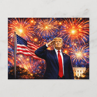 Självständighetsdagen 250 år av excellens Trump Vykort