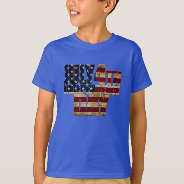 Självständighetsdagen 4 juli 002 t shirt (Framsida)