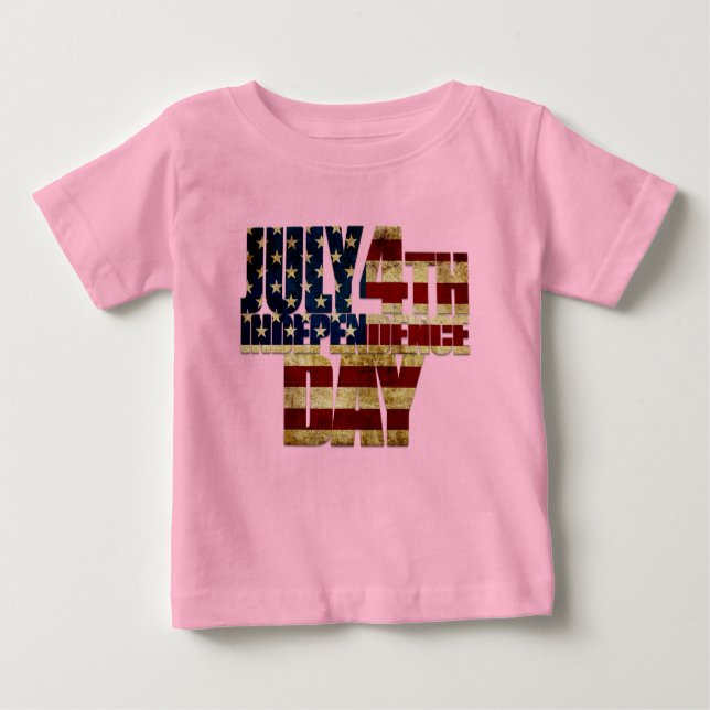 Självständighetsdagen 4 juli 002 t shirt (Framsida)