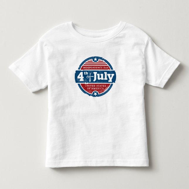 Självständighetsdagen 4 juli t shirt (Framsida)