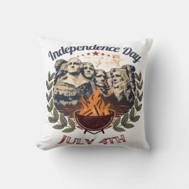 Självständighetsdagen Mount Rushmore 4 juli Kudde