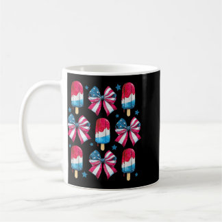 Självständighetsdagen Söta Glassbågar Patriotiska  Kaffemugg
