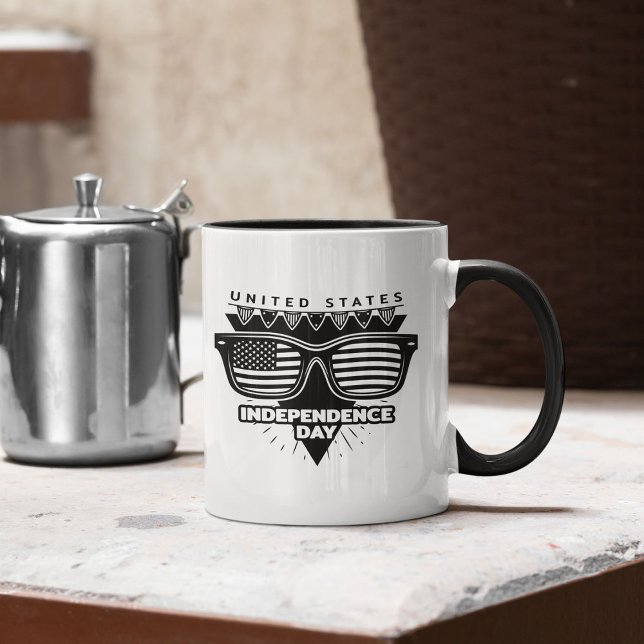 Självständighetsdagsfirande Mugg (4th of July t-shirt)