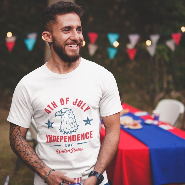 Självständighetsdagsfirande T Shirt (4th of July t-shirt)