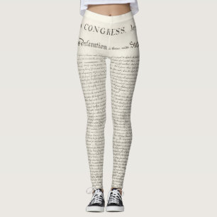 Självständighetsförklaring Amerika 4 juli Leggings