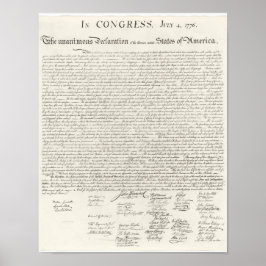 Självständighetsförklaring Amerika 4 juli Poster