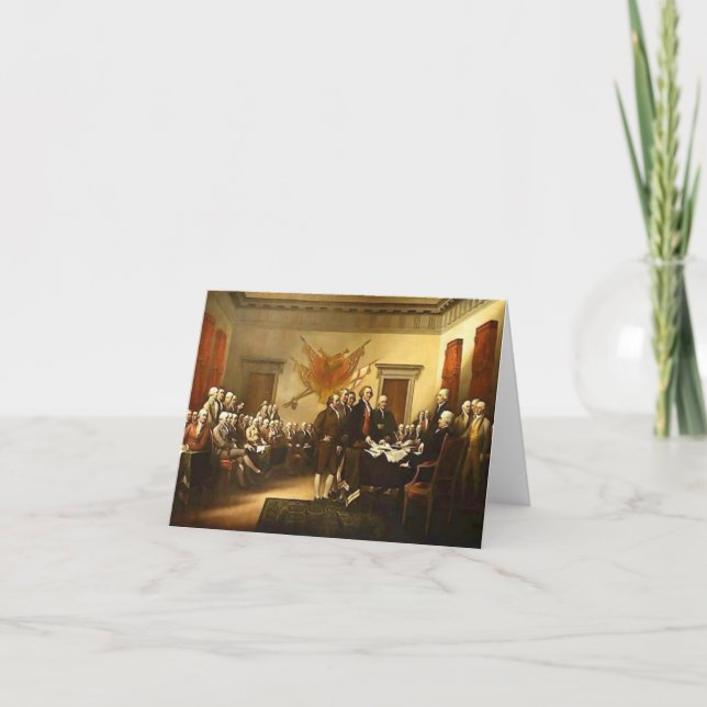 Självständighetsförklaring av Trumbull Historical Kort (Framsida)