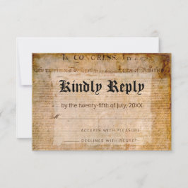 Självständighetsförklaring 📜 Bröllop OSA Kort