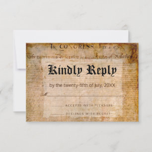 Självständighetsförklaring 📜 Bröllop OSA Kort