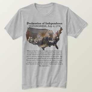 Självständighetsförklaring CONGRESS, 4 juli 1776 T Shirt