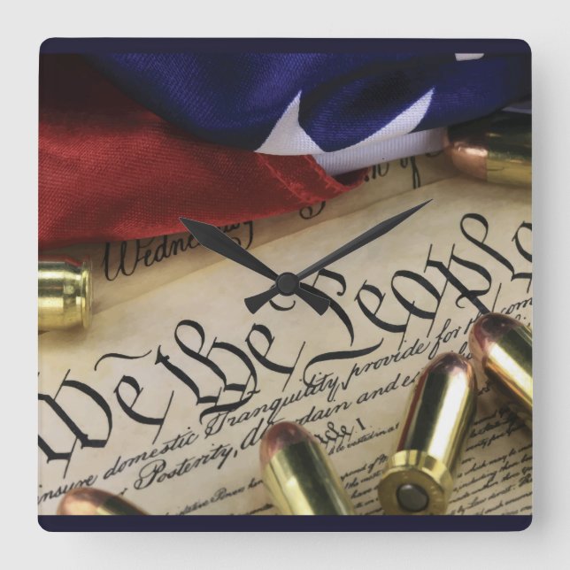 Självständighetsförklaring Fyrkantig Klocka (Framsida)