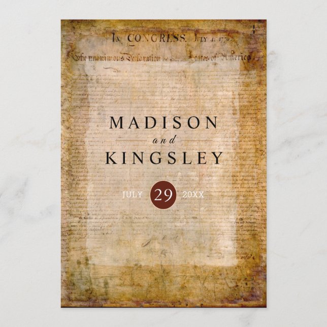 Självständighetsförklaring 📜 gammalt parlament 17 program (Framsida)