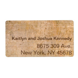 Självständighetsförklaring 📜 historiska parchmen fraktsedel