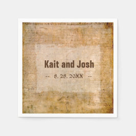 Självständighetsförklaring 📜 historiska parchmen pappersservett