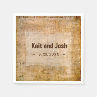 Självständighetsförklaring 📜 historiska parchmen pappersservett