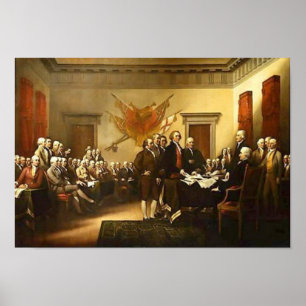 Självständighetsförklaring John Trumbull Poster