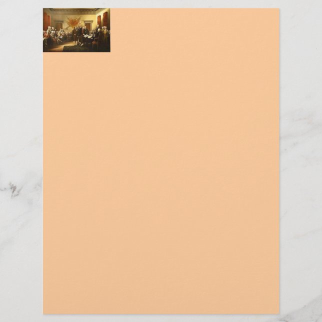 Självständighetsförklaring Letterhead (Framsida)