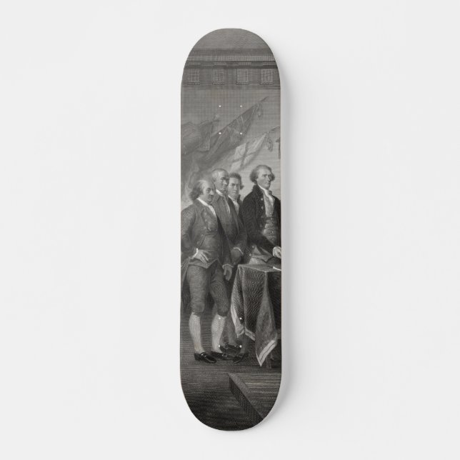 Självständighetsförklaring Old School Skateboard Bräda 18 Cm (Framsida)