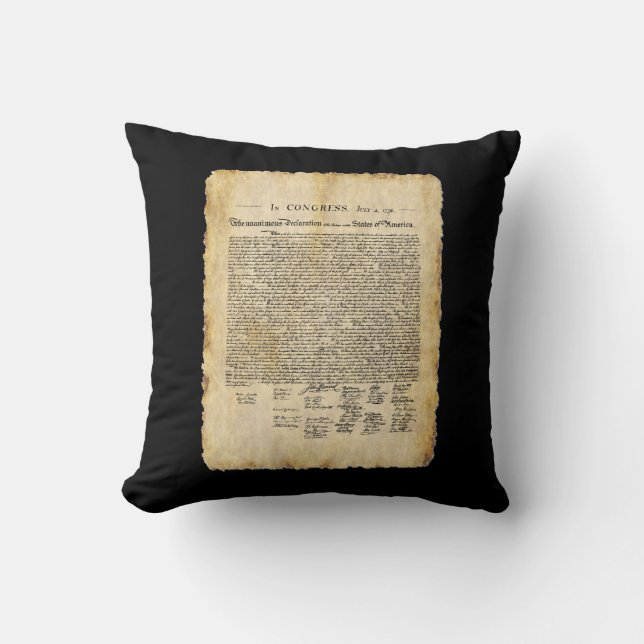 Självständighetsförklaring Pillow Kudde (Framsida)
