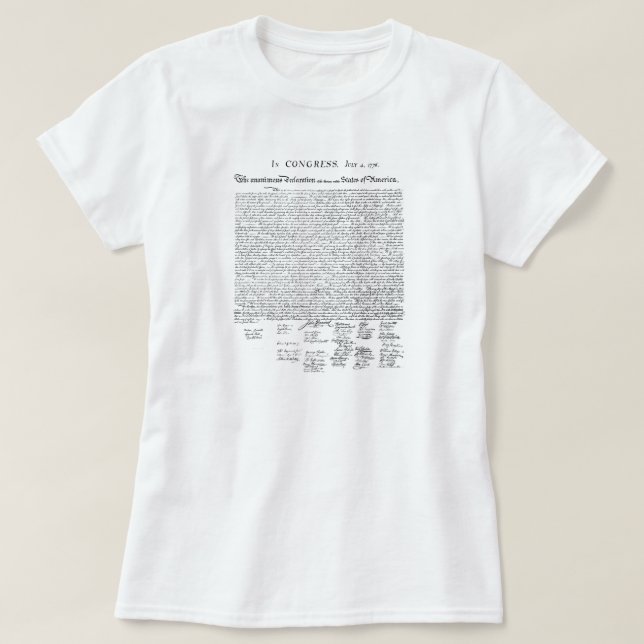 Självständighetsförklaring Tee Shirt (Design framsida)