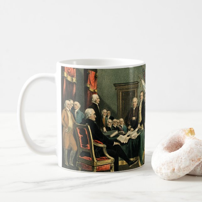 Självständighetsförklaringen, 1850, återupprättad kaffemugg (Med munk)
