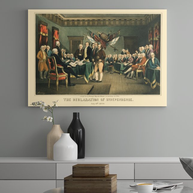 Självständighetsförklaringen, 1850, återupprättad poster (Skapare uppladdad)