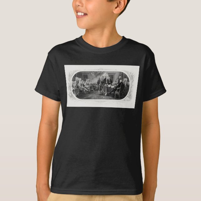 Självständighetsförklaringen: 2 dollarsedelj, Etsn T Shirt (Framsida)