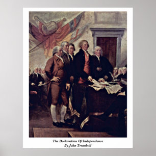 Självständighetsförklaringen av John Trumbull Poster