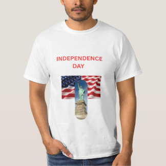 Självständighetstjejdesgin t-shirt