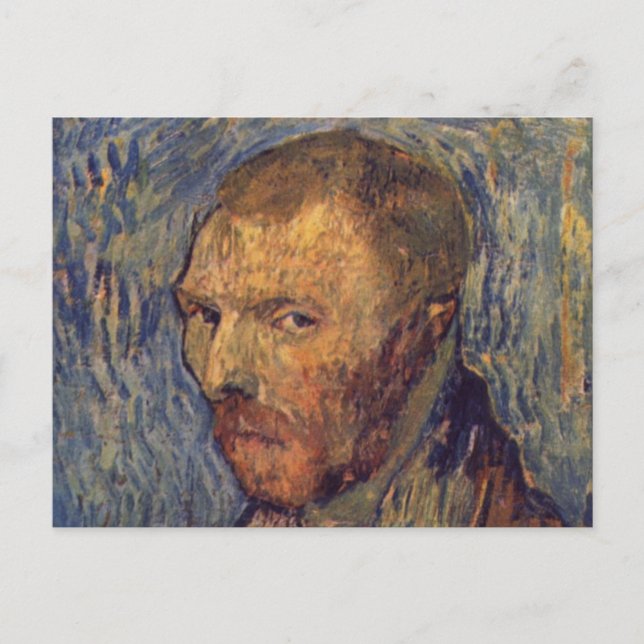 Självstympade örat porträtt - Van Gogh Vykort (Framsida)