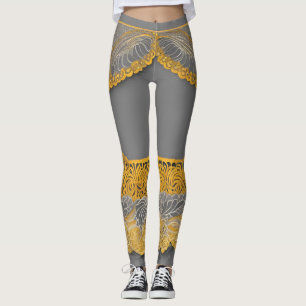 Självsvängande kjol på spets AI-konst Leggings