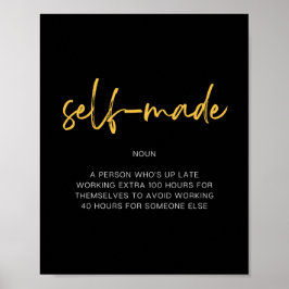 Självtillverkad inspirerande citat poster